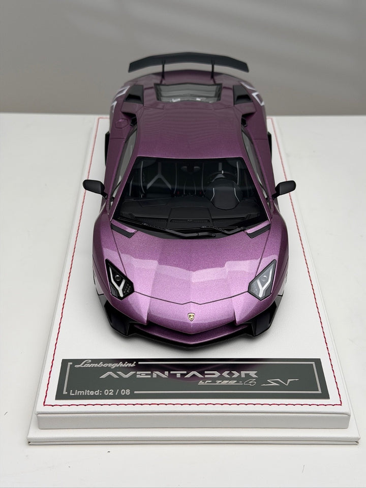 Lamborghini Aventador LP750-4 SV (Viola Met SE30) [Davis & Giovanni] 1:18 scale