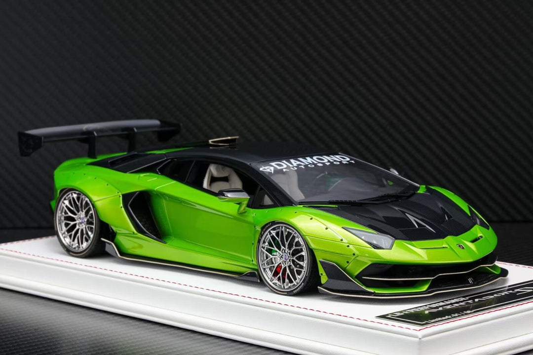 Lamborghini Aventador SVJ LBWK (Metallic Green) [Davis & Giovanni] 1:18 scale