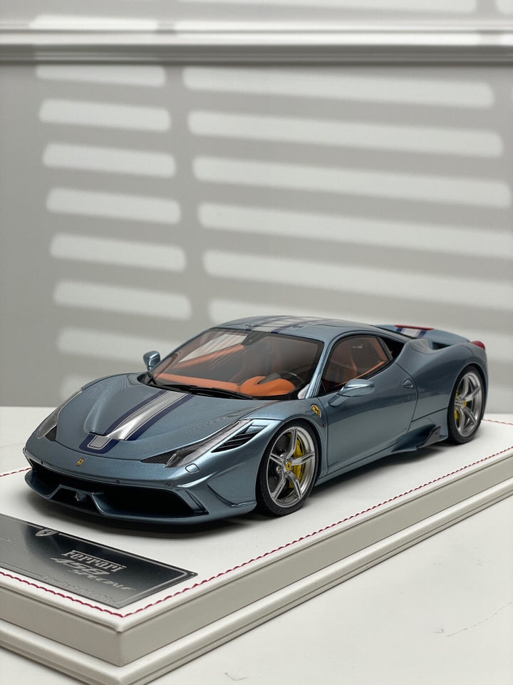 Ferrari 458 Speciale (Metallic Light Blue) [Davis & Giovanni] 1/18 scale