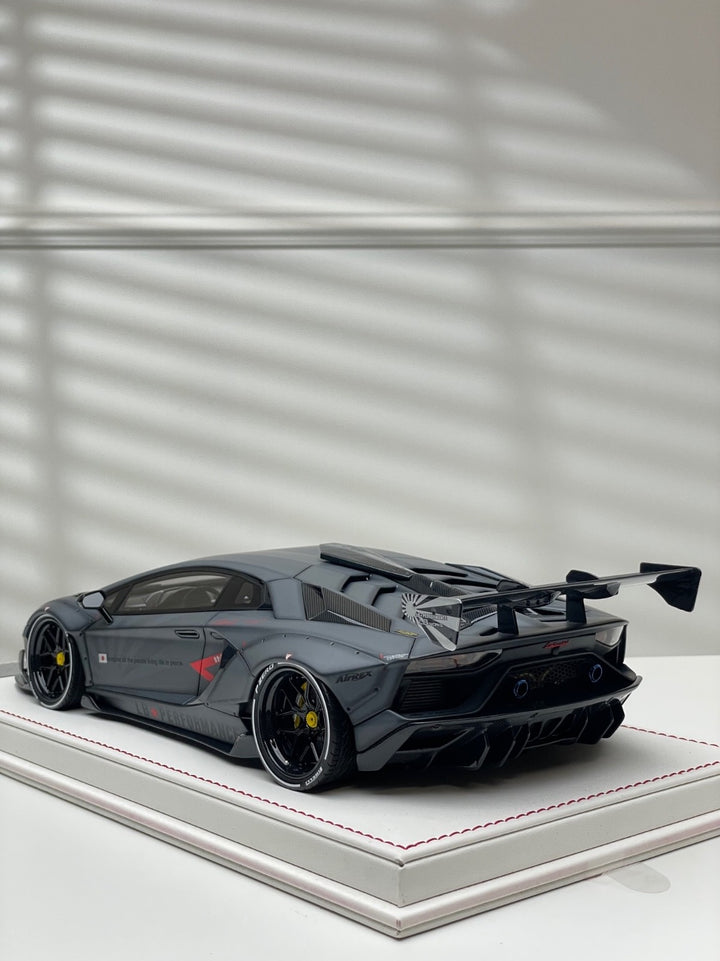 Lamborghini Aventador SVJ LBWK (Gray, Zero Fighter)[Davis & Giovanni] 1:18 scale