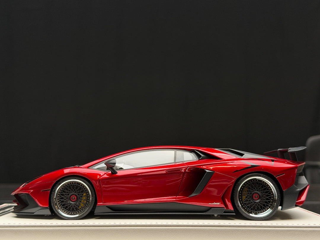 Lamborghini Aventador SV LBWK (Red) [Davis & Giovanni] 1:18 scale
