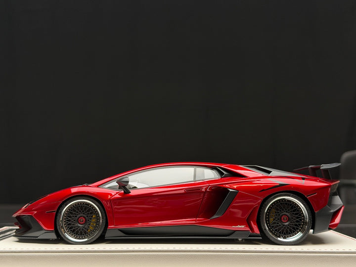 Lamborghini Aventador SV LBWK (Red) [Davis & Giovanni] 1:18 scale