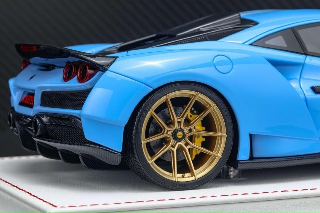 Ferrari F8 Tributo N-LARGO NOVITEC (Baby Blue) [Davis & Giovanni] 1:18 scale