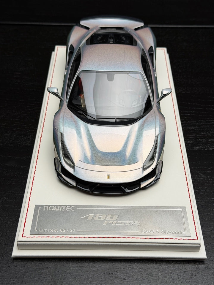 Ferrari 488 Pista NOVITEC (Fantasy White) [Davis & Giovanni] 1:18 scale