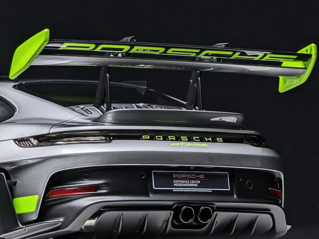 Porsche 911 GT3 RS (Silver/ Neon Green) [Davis & Giovanni] 1/18 scale