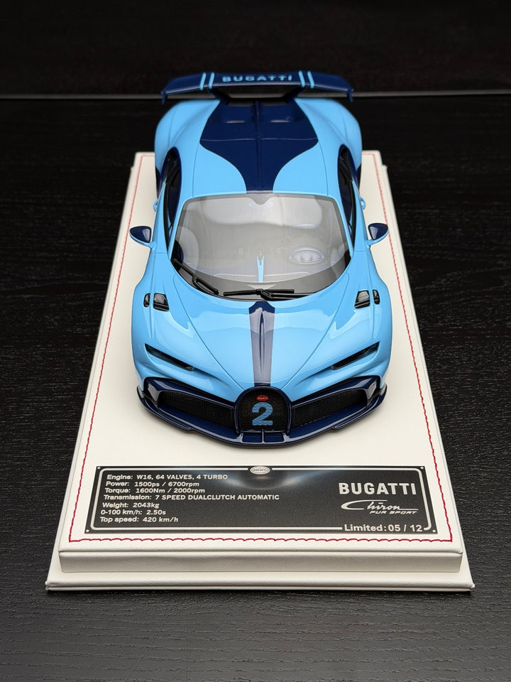 Bugatti Chiron Pur Sport (Two Tone Blue) [Davis & Giovanni] 1:18 scale