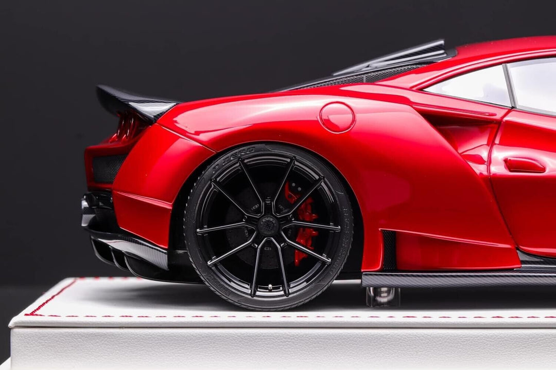 Ferrari F8 Tributo Nlargo (Candy Red) [Davis & Giovanni] 1/18 scale