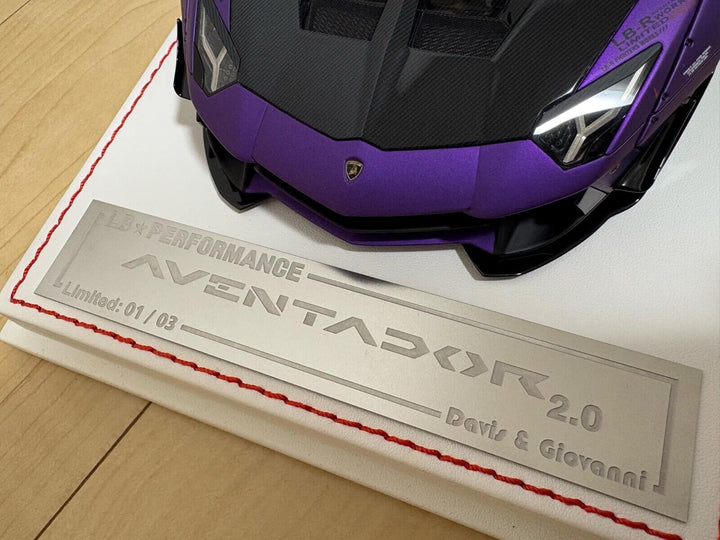 Lamborghini Aventador 2.0 LBWK (Purple Zero Fighter)[Davis & Giovanni]1/18 scale