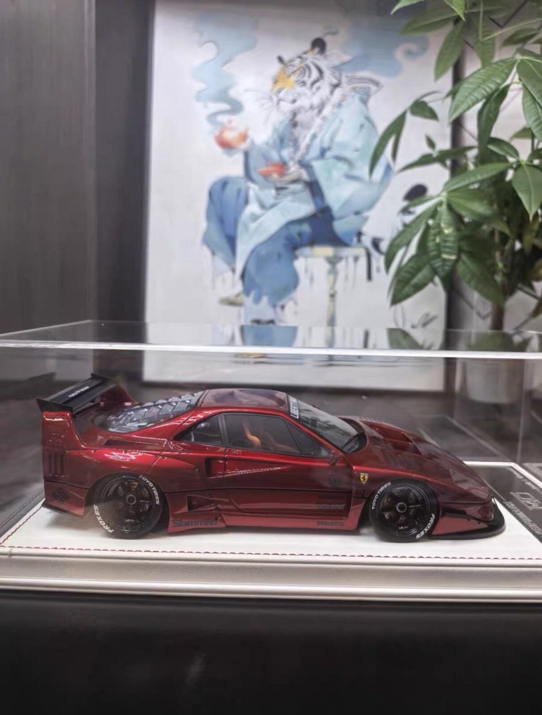 Ferrari F40 LBWK (Metallic Dark Red) [Davis & Giovanni] 1:18 scale