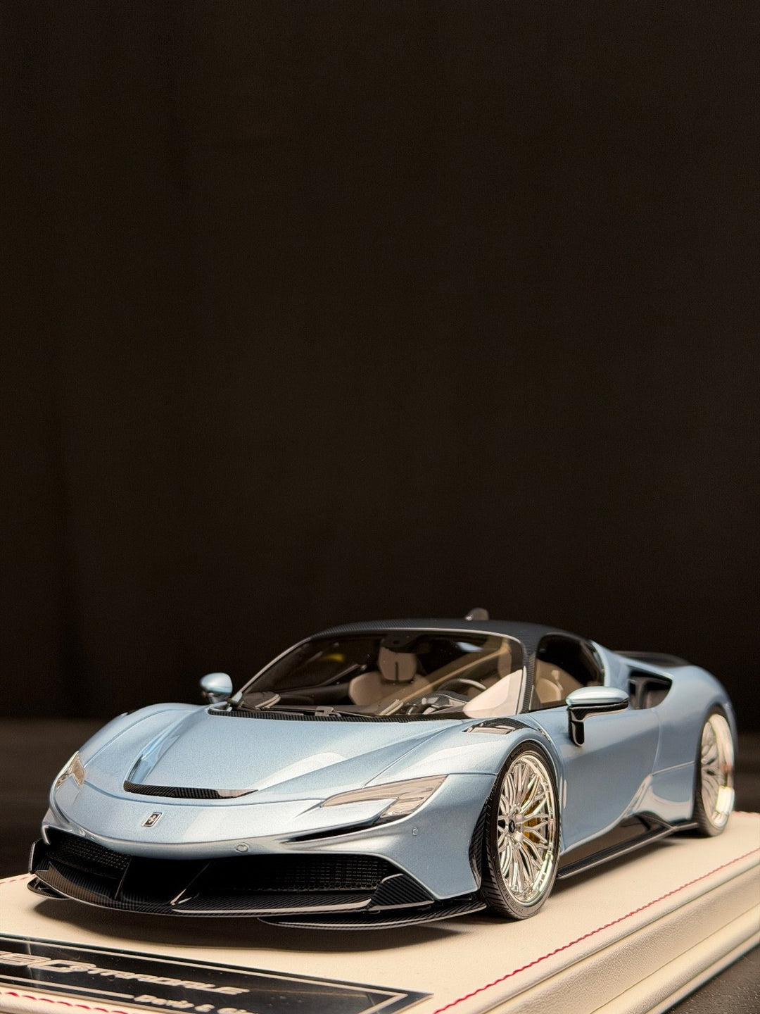 Ferrari SF90 Stradale NOVITEC (Ice Blue) [Davis & Giovanni] 1:18 scale