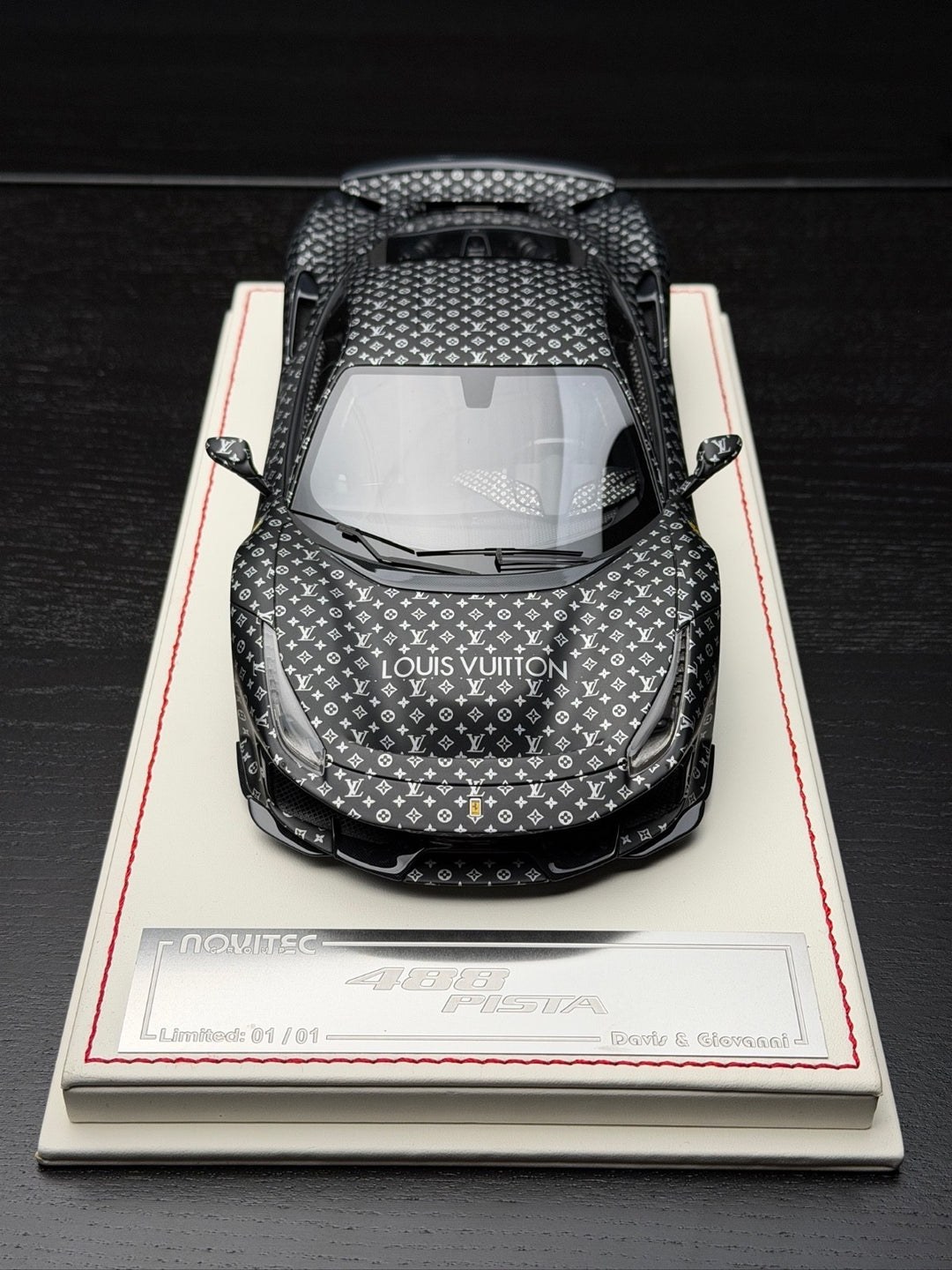Ferrari 488 Pista NOVITEC (LV Monogram) [Davis & Giovanni] 1:18 scale - 1 OF 1