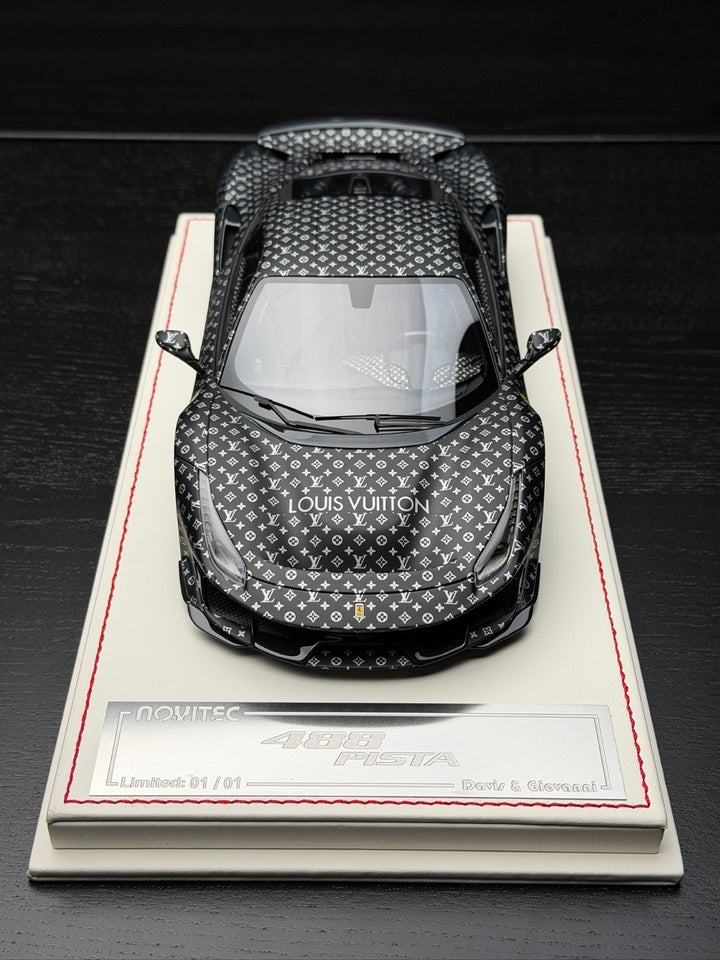 Ferrari 488 Pista NOVITEC (LV Monogram) [Davis & Giovanni] 1:18 scale - 1 OF 1