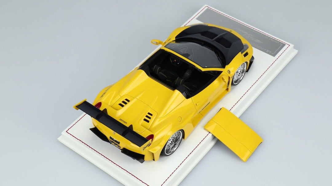 Ferrari 458 Spider GT LBWK (Yellow) [Davis & Giovanni] 1/18 scale
