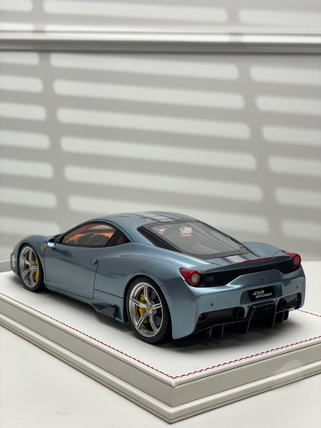 Ferrari 458 Speciale (Metallic Light Blue) [Davis & Giovanni] 1/18 scale