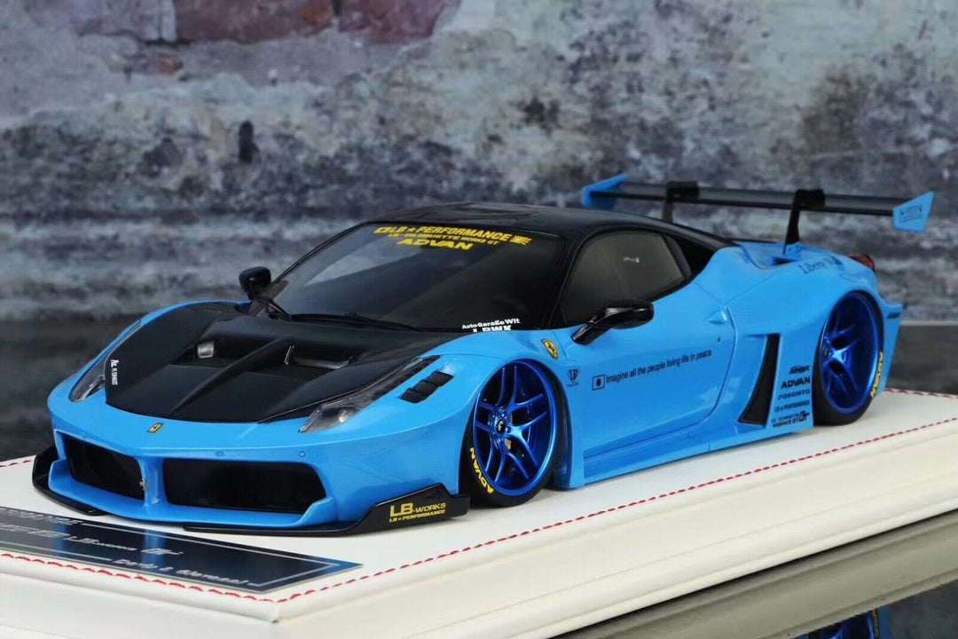 Ferrari 458 GT LBWK (Blue) [Davis & Giovanni] 1/18 scale