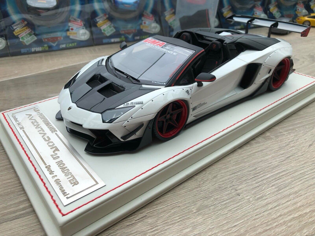 Lamborghini Aventador 2.0 Roadster LBWK (White) [Davis & Giovanni] 1:18 scale
