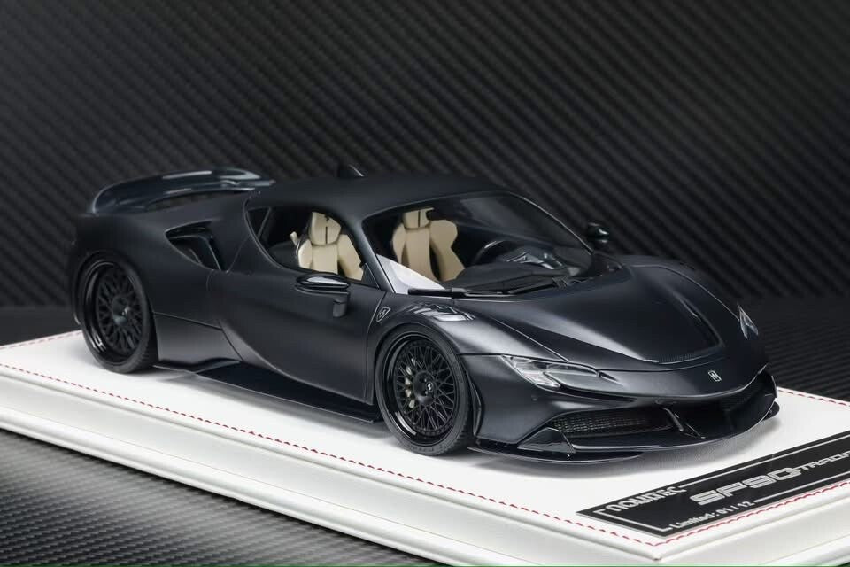 Ferrari SF90 Stradale NOVITEC (Matte Black) [Davis & Giovanni] 1:18 scale
