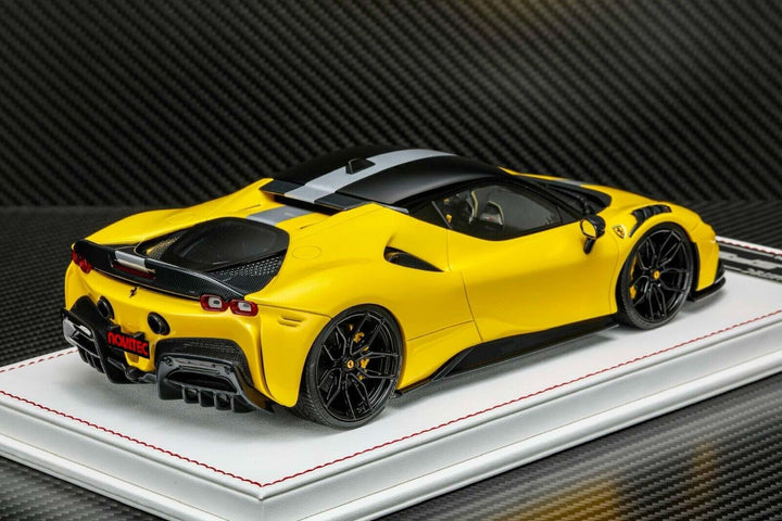 Ferrari SF90 Stradale NOVITEC (Yellow/ Gray) [Davis & Giovanni] 1:18 scale
