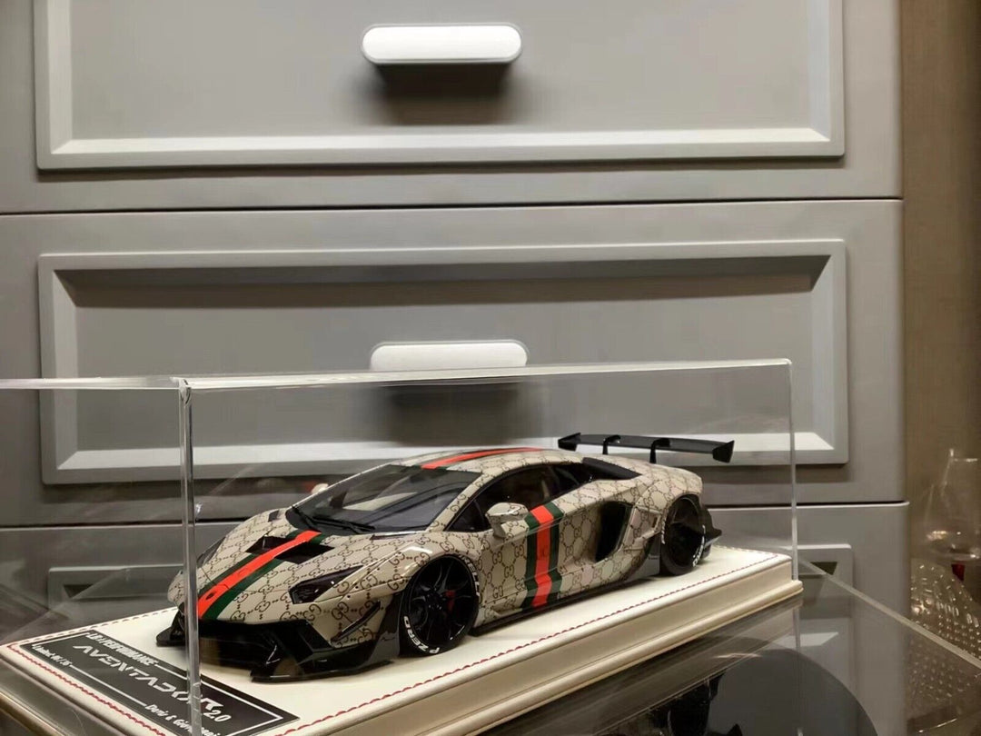 Lamborghini Aventador 2.0 LBWK (Gucci Monorgram) [Davis & Giovanni] 1/18 scale