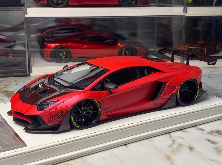 Lamborghini Aventador 2.0 LBWK (Matt Red) [Davis & Giovanni] 1/18 scale