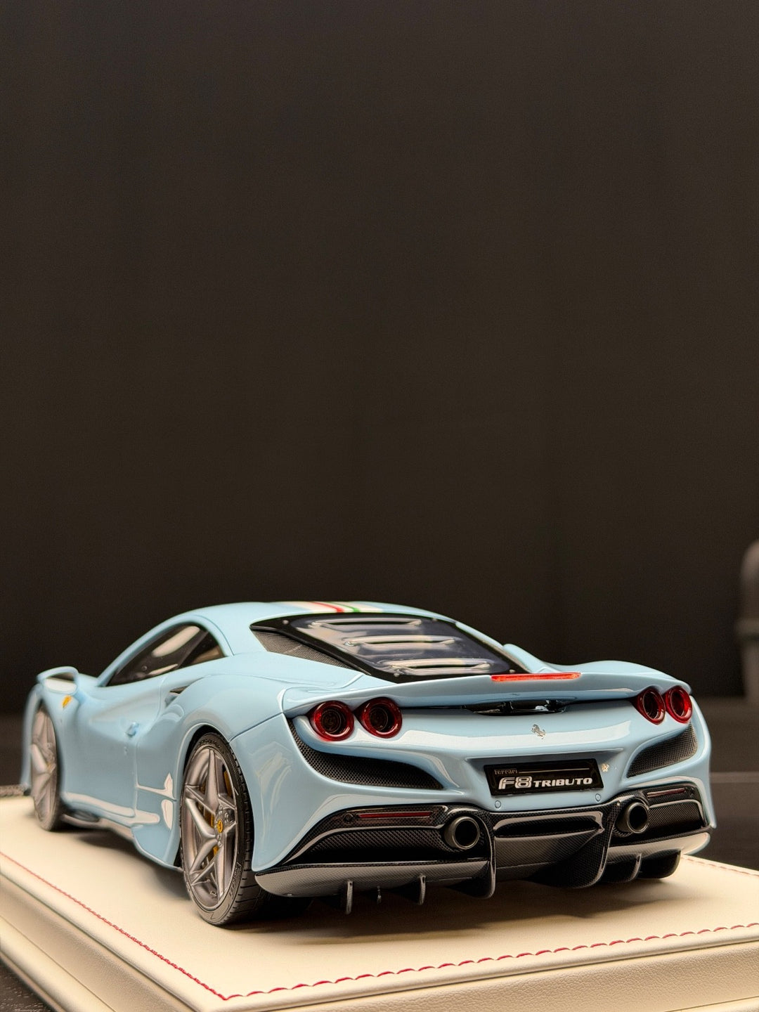 Ferrari F8 Tributo (Baby Blue) [Davis & Giovanni] 1:18 scale