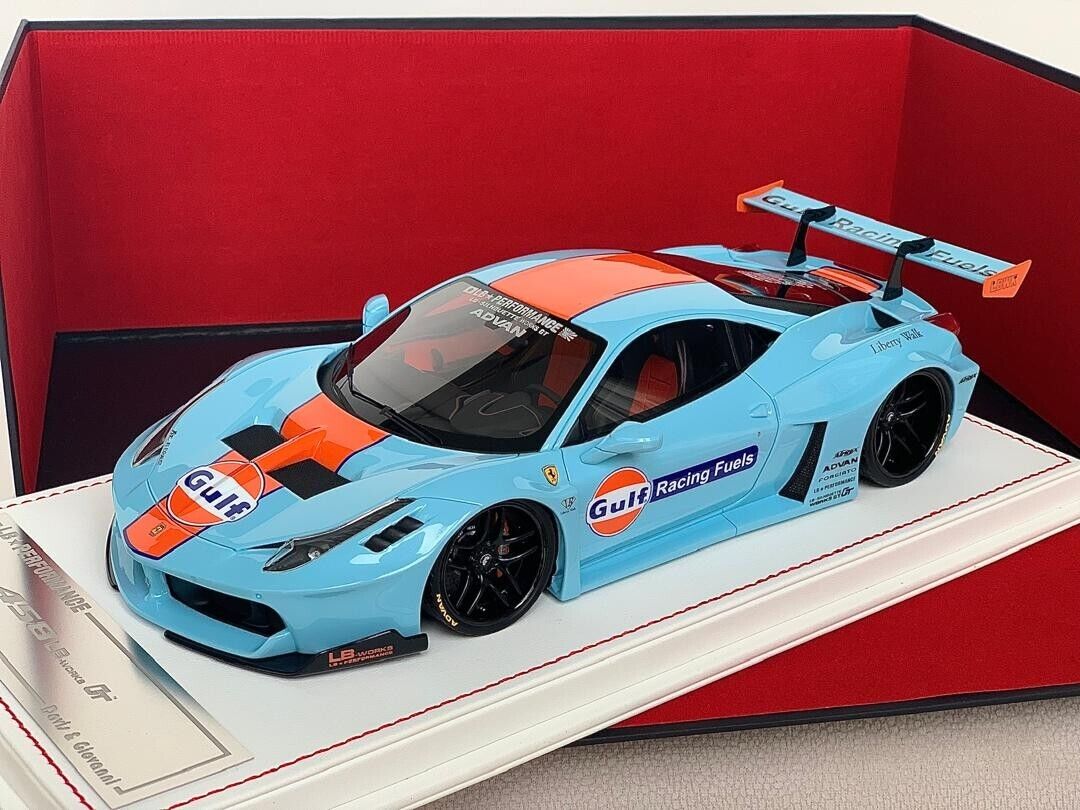 Ferrari 458 GT LBWK (Gulf) [Davis & Giovanni] 1/18 scale