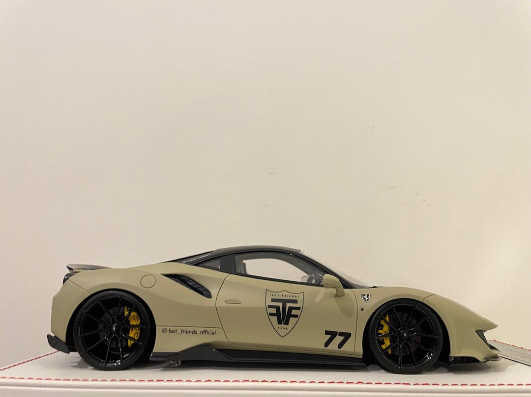 Ferrari 488 Pista NOVITEC (Matt Beige) [Davis & Giovanni] 1/18 scale
