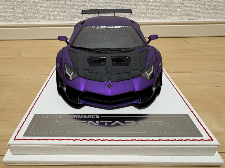 Lamborghini Aventador 2.0 LBWK (Purple Zero Fighter)[Davis & Giovanni]1/18 scale