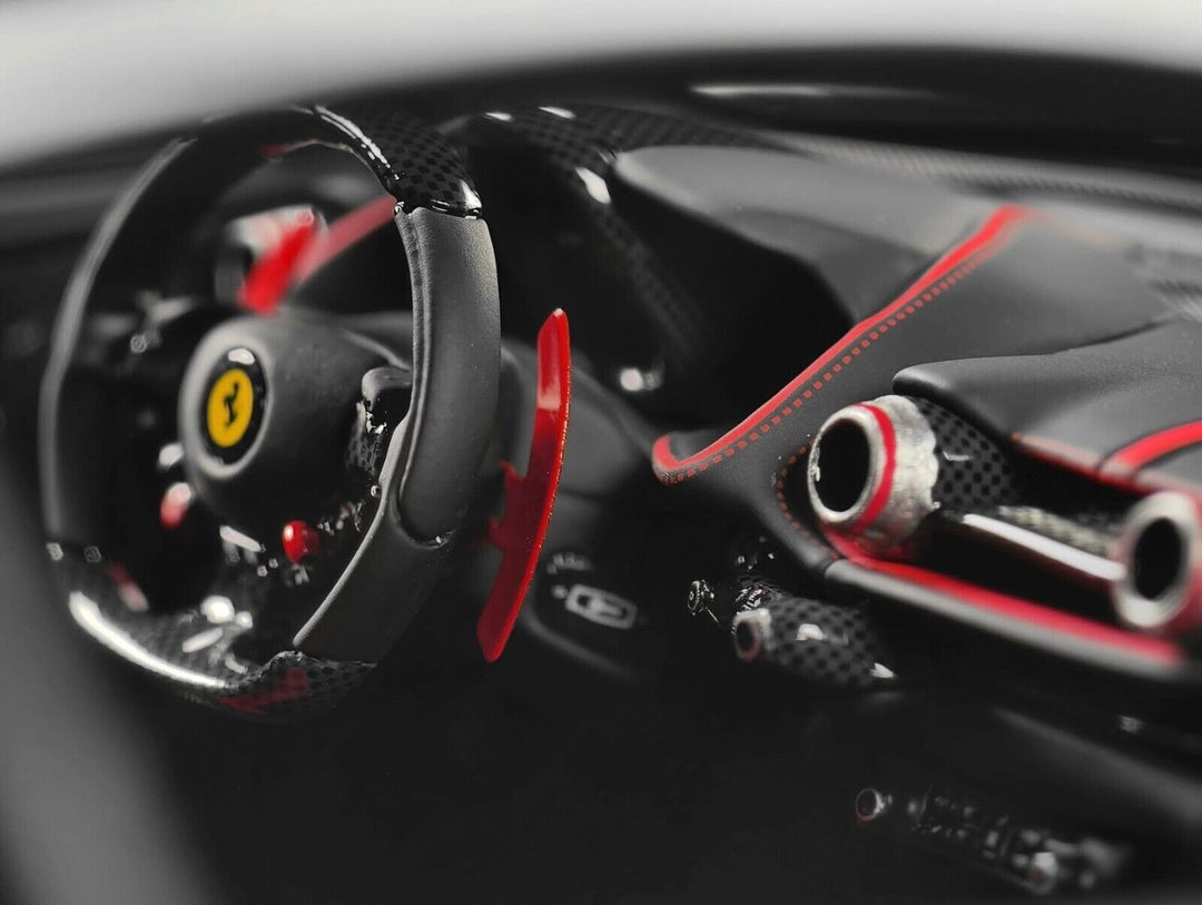 Ferrari 812 Competizione (Silver/ Orange Stripe) [Davis & Giovanni] 1/18 scale