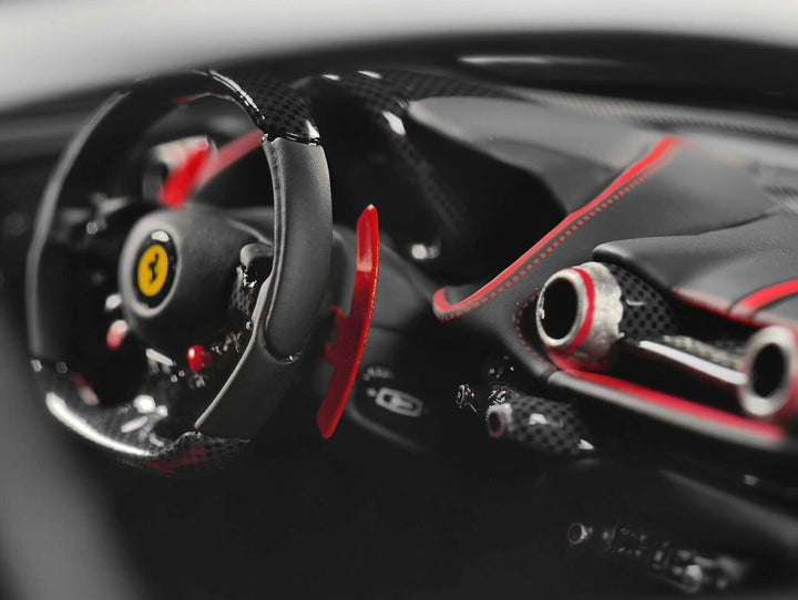 Ferrari 812 Competizione (Silver/ Orange Stripe) [Davis & Giovanni] 1/18 scale