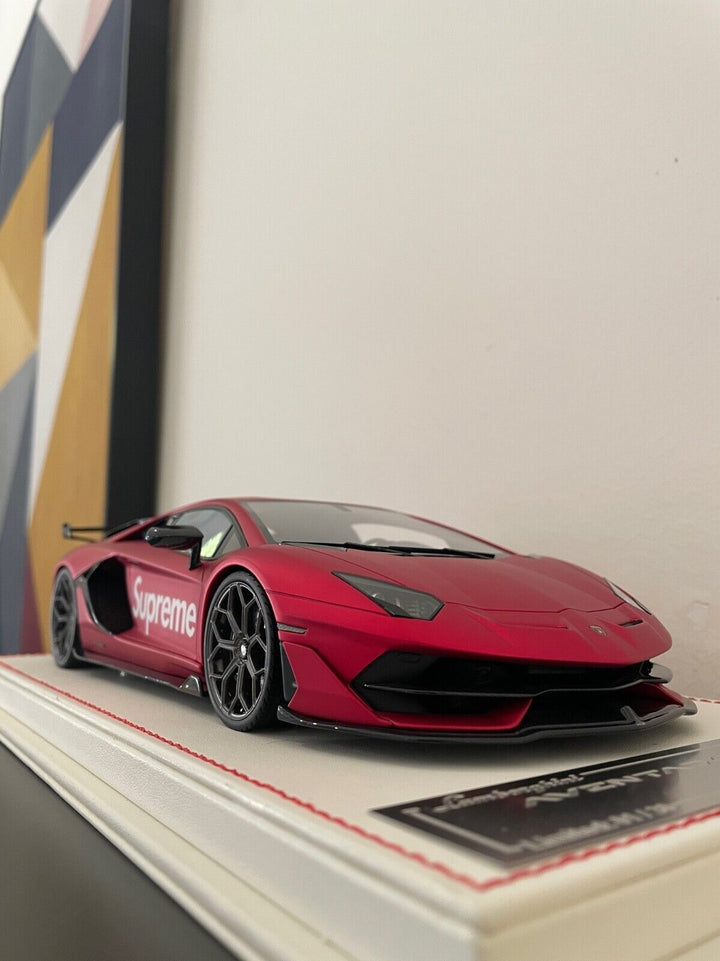 Lamborghini Aventador SVJ (Red Supreme) [Davis & Giovanni] 1/18 scale