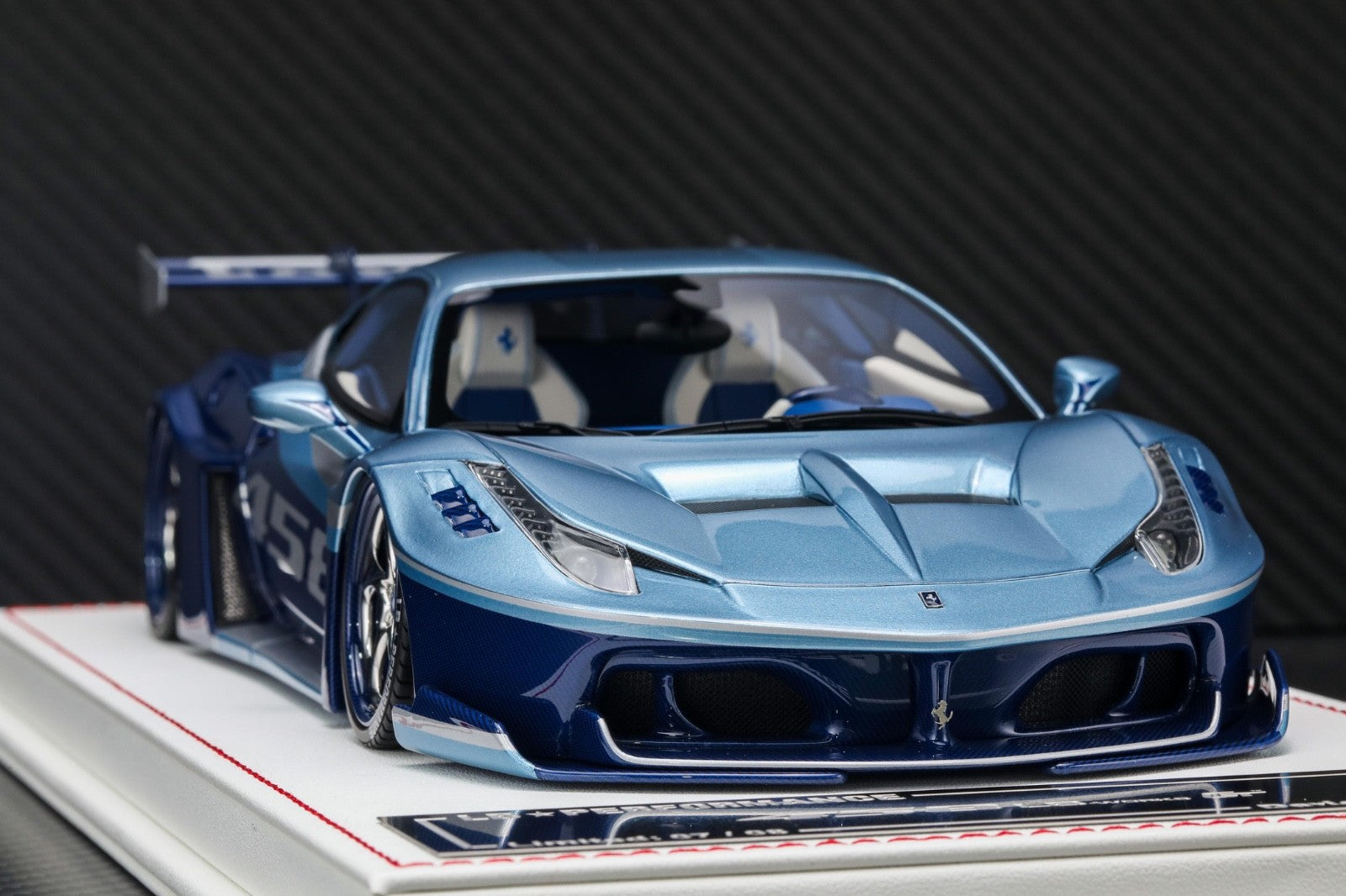 Ferrari 458 GT LBWK (Blue/ Ice Blue/ White) [Davis & Giovanni] 1:18 sc