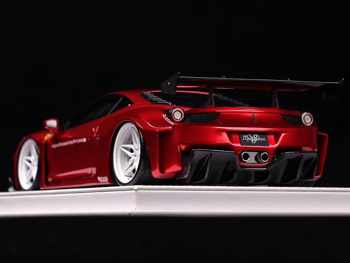 Ferrari 458 GT LBWK (Metallic Chrome Red) [Davis & Giovanni] 1:18 scale