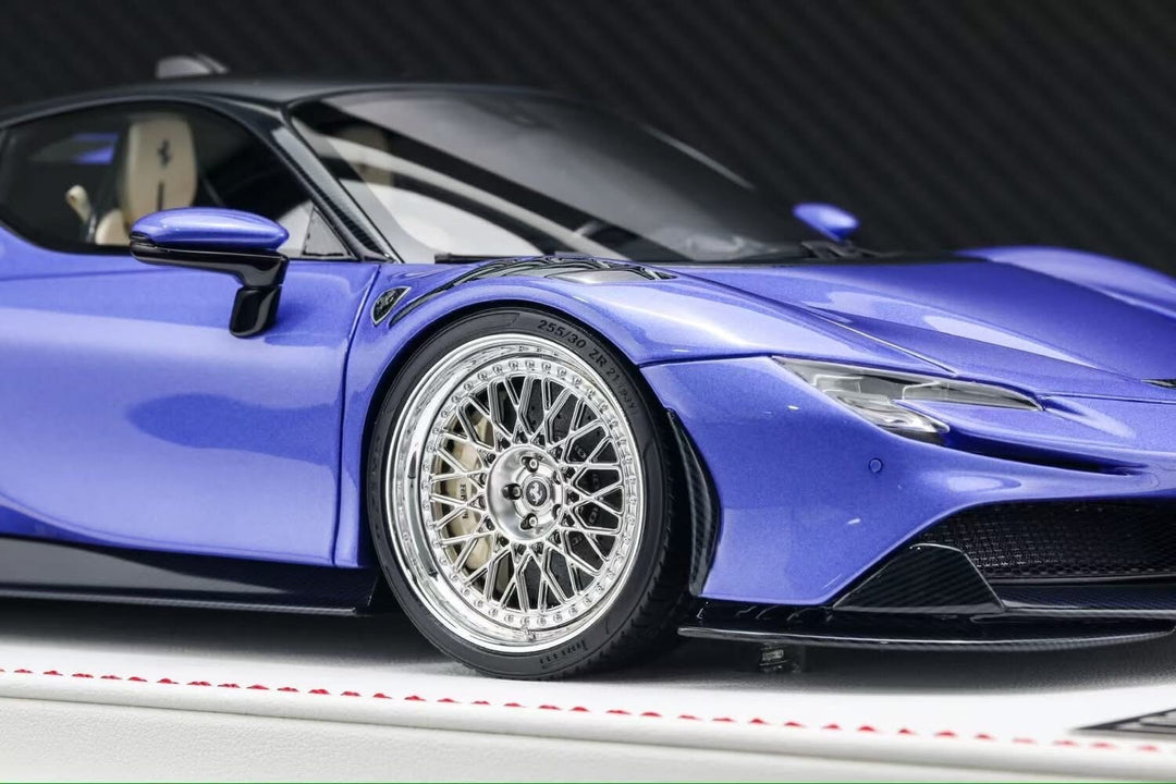 Ferrari SF90 Stradale NOVITEC (Metallic Blue) [Davis & Giovanni] 1:18 scale