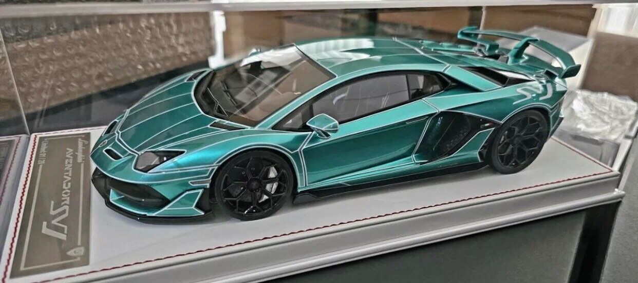 Lamborghini Aventador SVJ (Chrome Green/ White TRON)[Davis & Giovanni]