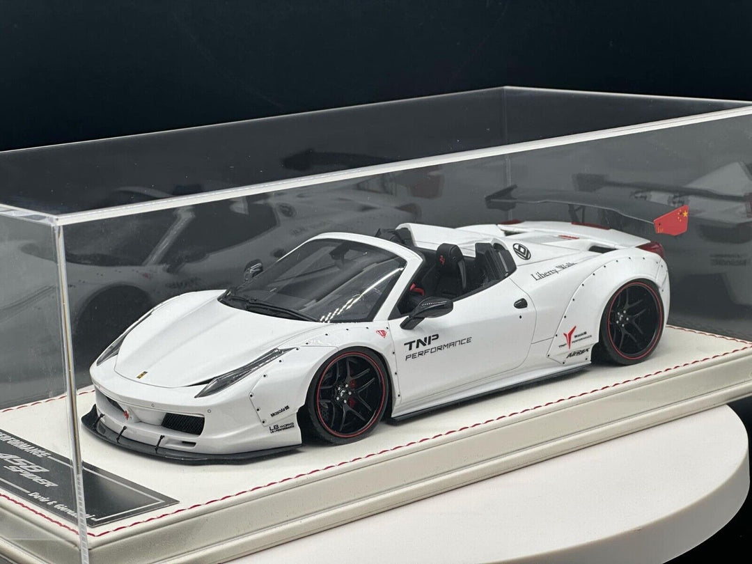 Ferrari 458 Spider LBWK (White) [Davis & Giovanni] 1:18 scale