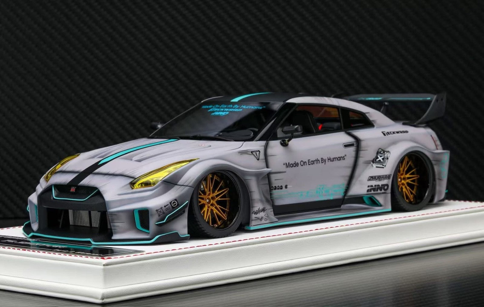 Davis&Giovanni LBWKリバティーウォーク　R35 GTR グレー Nissan R35 GT-RR LBWK (Matte Gray Zero Fighter) [Davis & Giovanni] 1:1