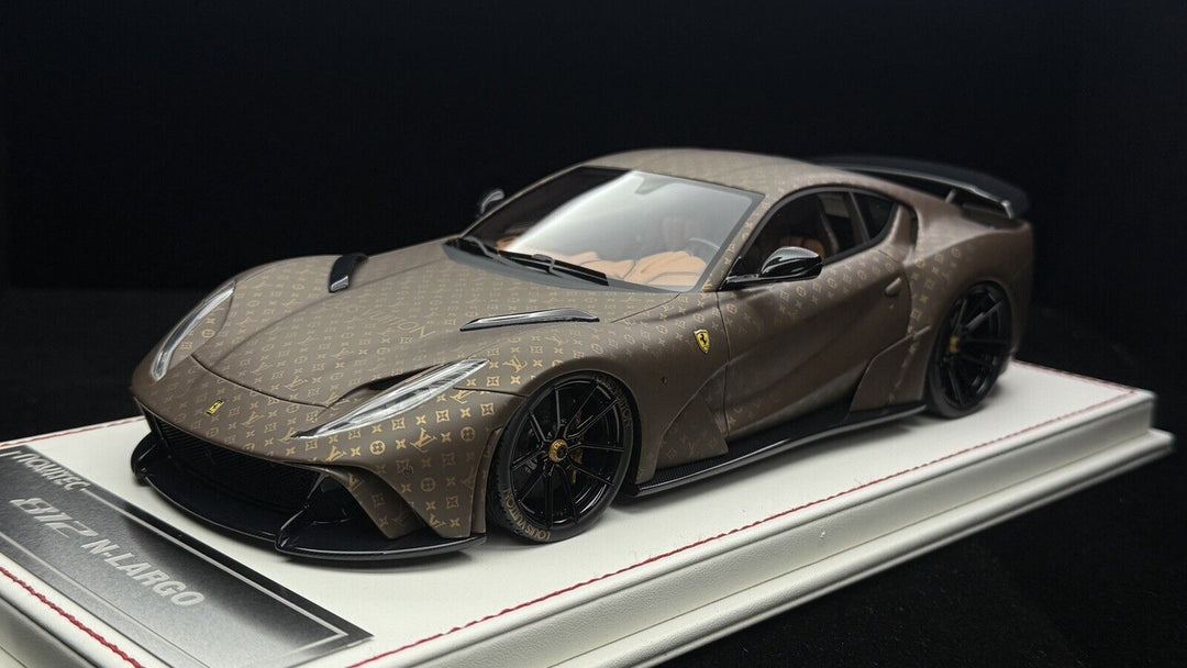 Ferrari 812 N-LARGO NOVITEC LV (Louis Vuitton ) [Davis & Giovanni] Brown 1/18