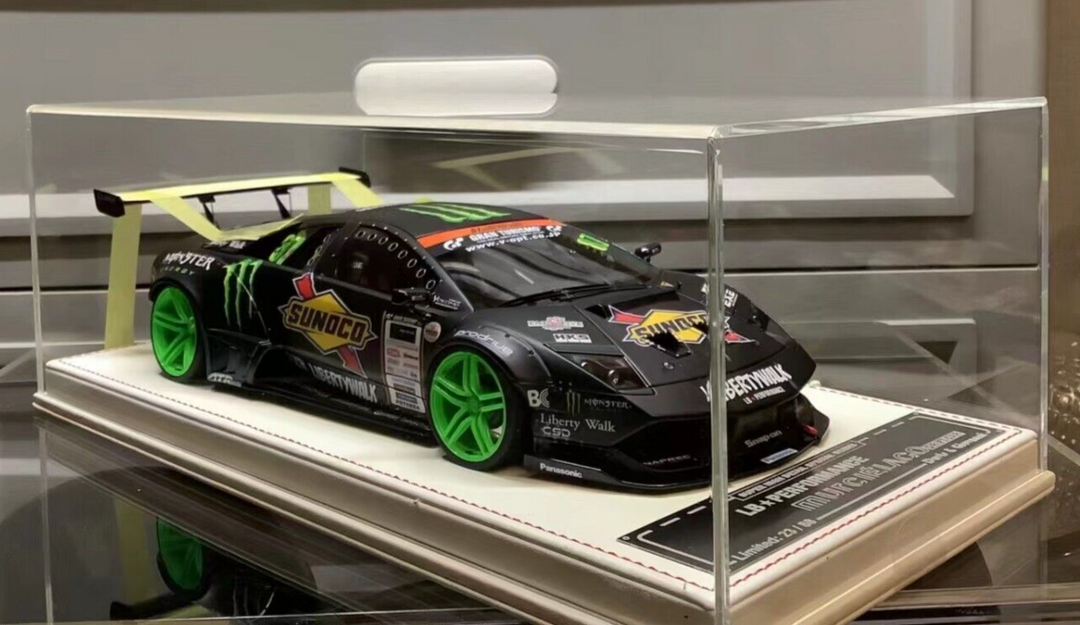 Lamborghini Murcielago LBWK Drift Car (Matt Black) [Davis & Giovanni] 1/18 scale