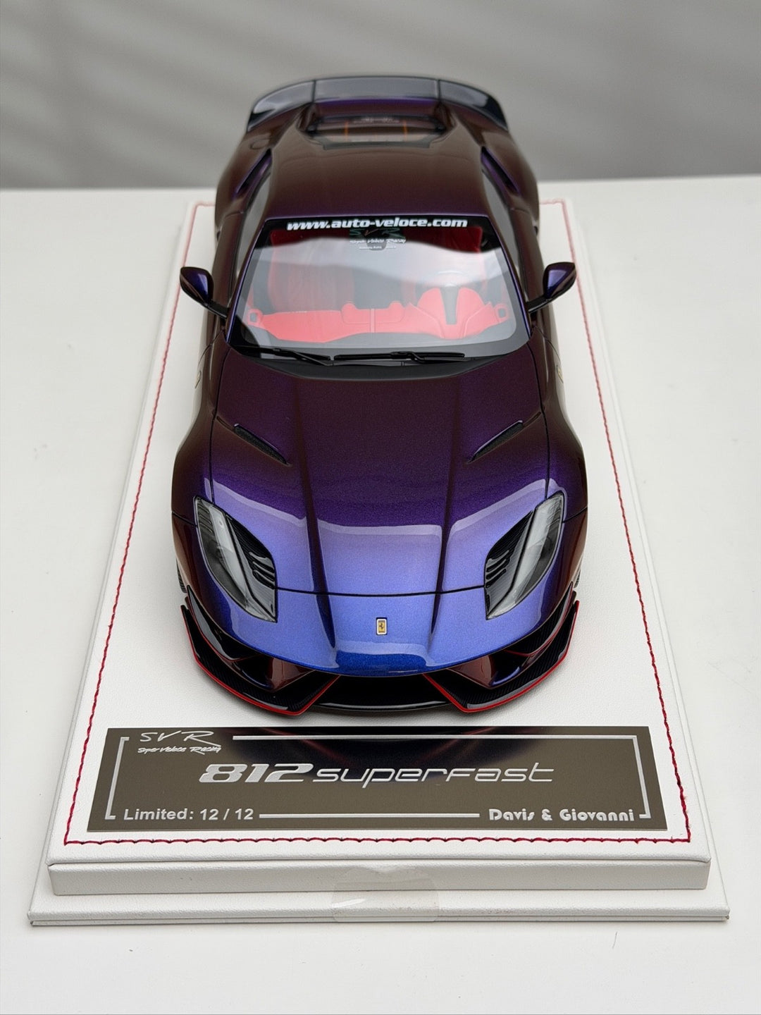 Ferrari 812 Superfast SVR (Chameleon Purple) [Davis & Giovanni] 1/18 scale
