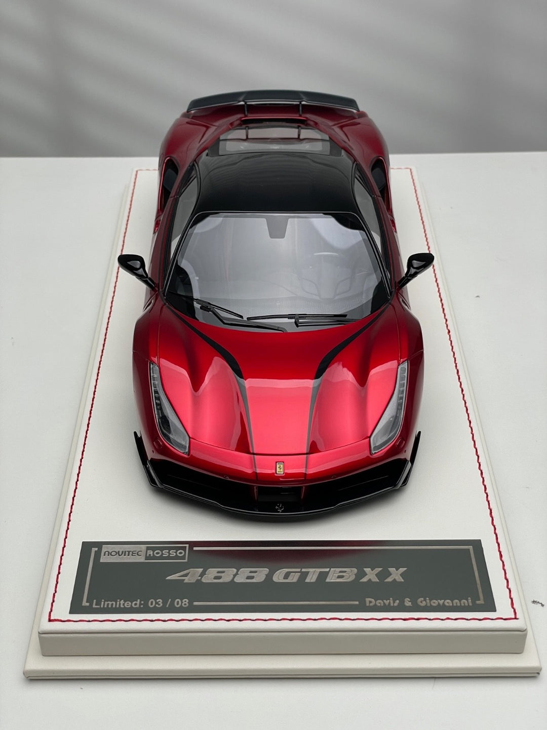 Ferrari 488 GTB XX NOVITEC (Candy Red) [Davis & Giovanni] 1/18 scale