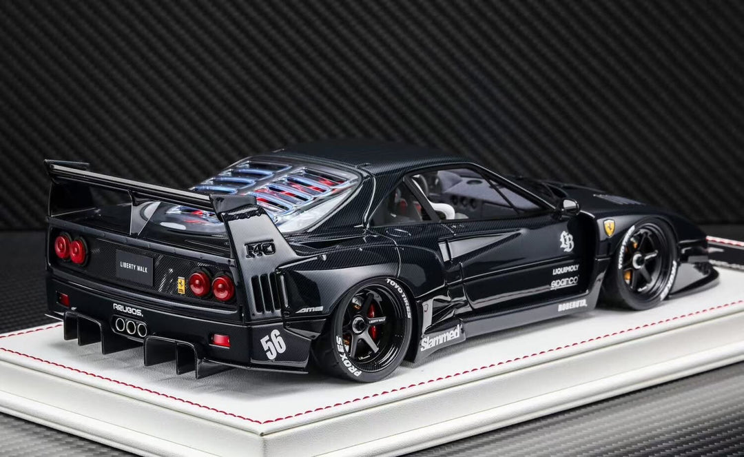 Ferrari F40 LBWK (Full Gloss Carbon Fiber) [Davis & Giovanni] 1:18 scale