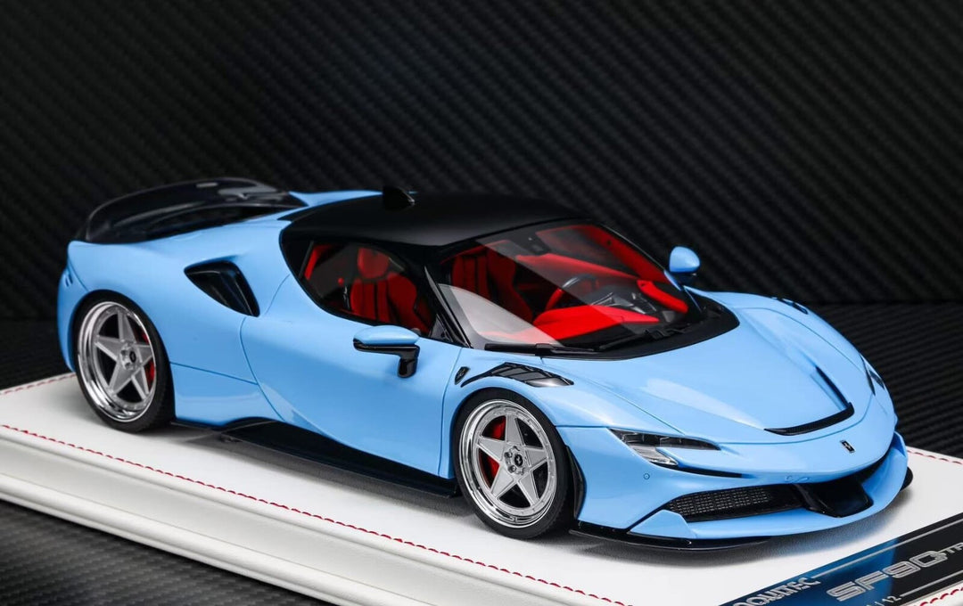 Ferrari SF90 Stradale NOVITEC (Baby Blue) [Davis & Giovanni] 1:18 scale