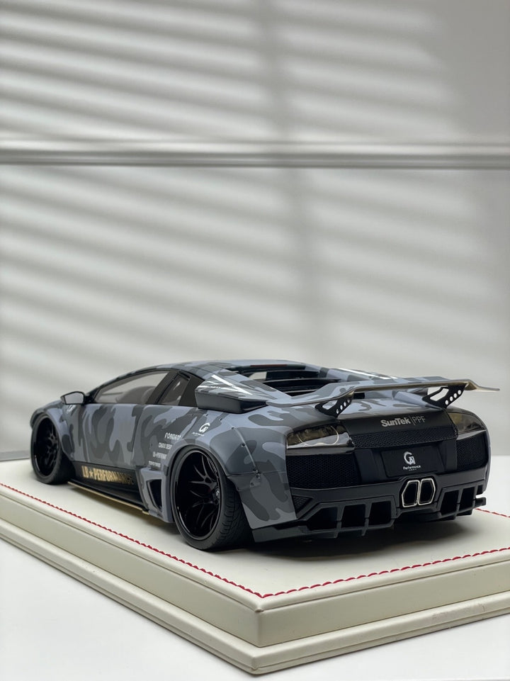 Lamborghini Murcielago LBWK (Matte Dark Gray Camo) [Davis & Giovanni] 1:18 scale