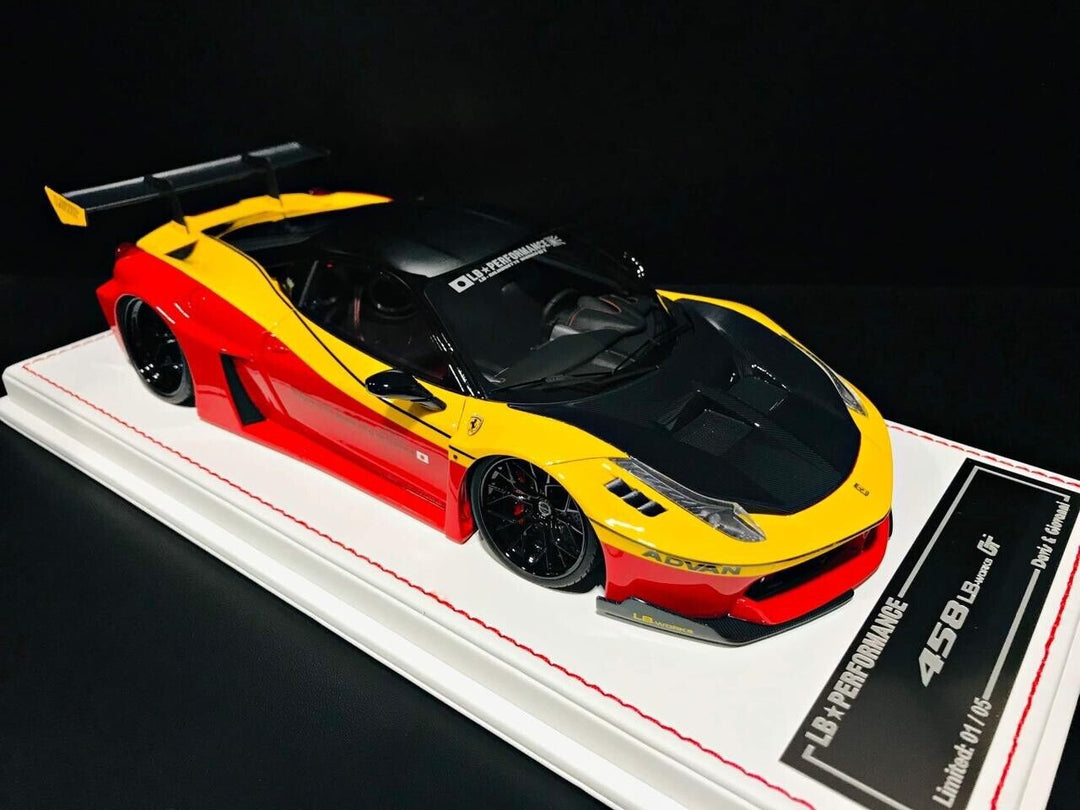 Ferrari 458 GT LBWK (Red/ Yellow ADVAN) [Davis & Giovanni] 1/18 scale