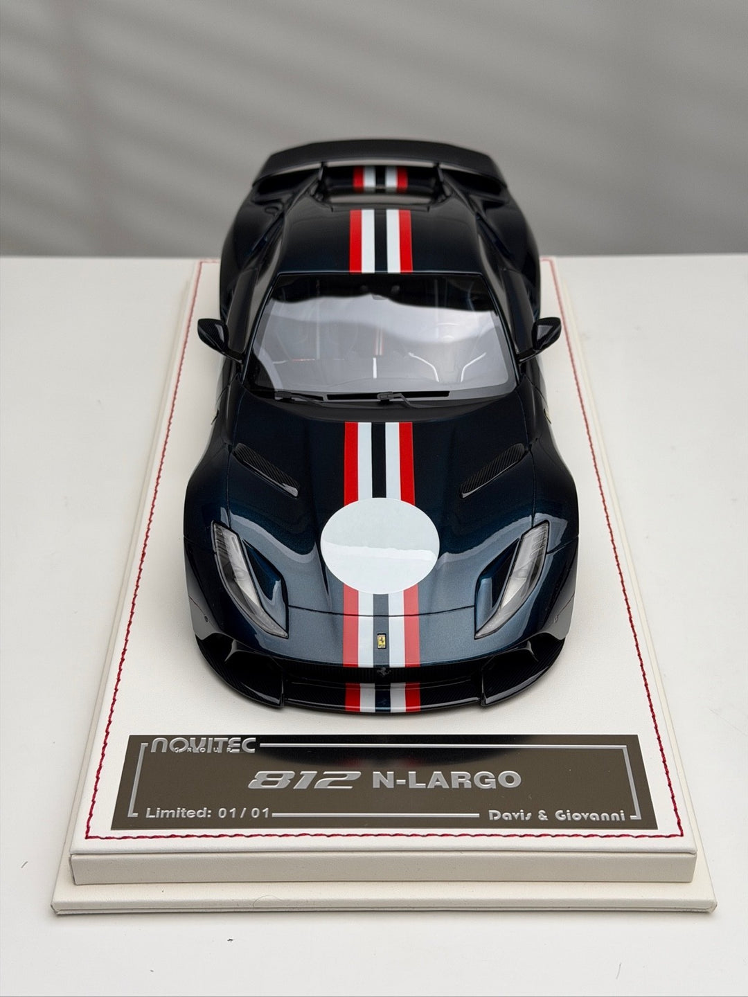 Ferrari 812 N-LARGO NOVITEC (Dark Blue) [Davis & Giovanni] 1/18 scale - 1 OF 1