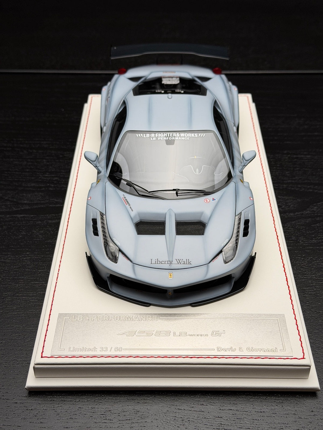 Ferrari 458 GT LBWK (Matte Gray) [Davis & Giovanni] 1/18 scale