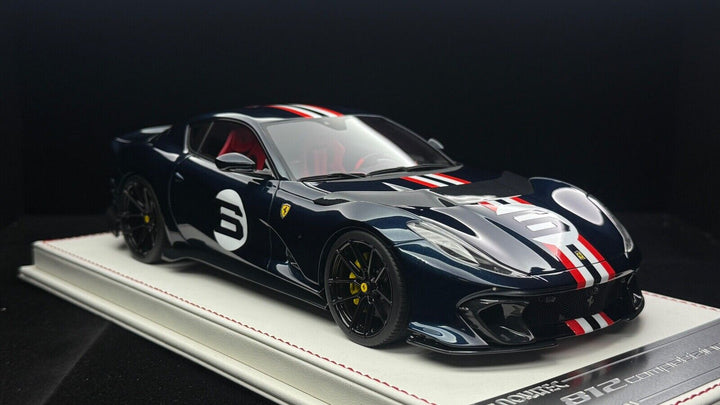 Ferrari 812 Competizione NOVITEC (Met Blue)[Davis & Giovanni] 1/18 scale- 1 OF 1