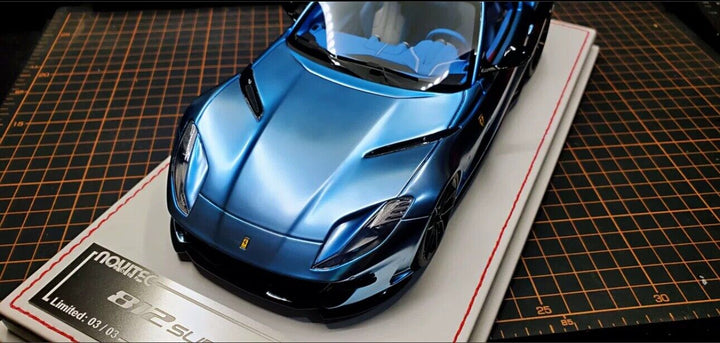Ferrari 812 Superfast NOVITEC (Chrome Ice Blue) [Davis & Giovanni] 1/18 scale