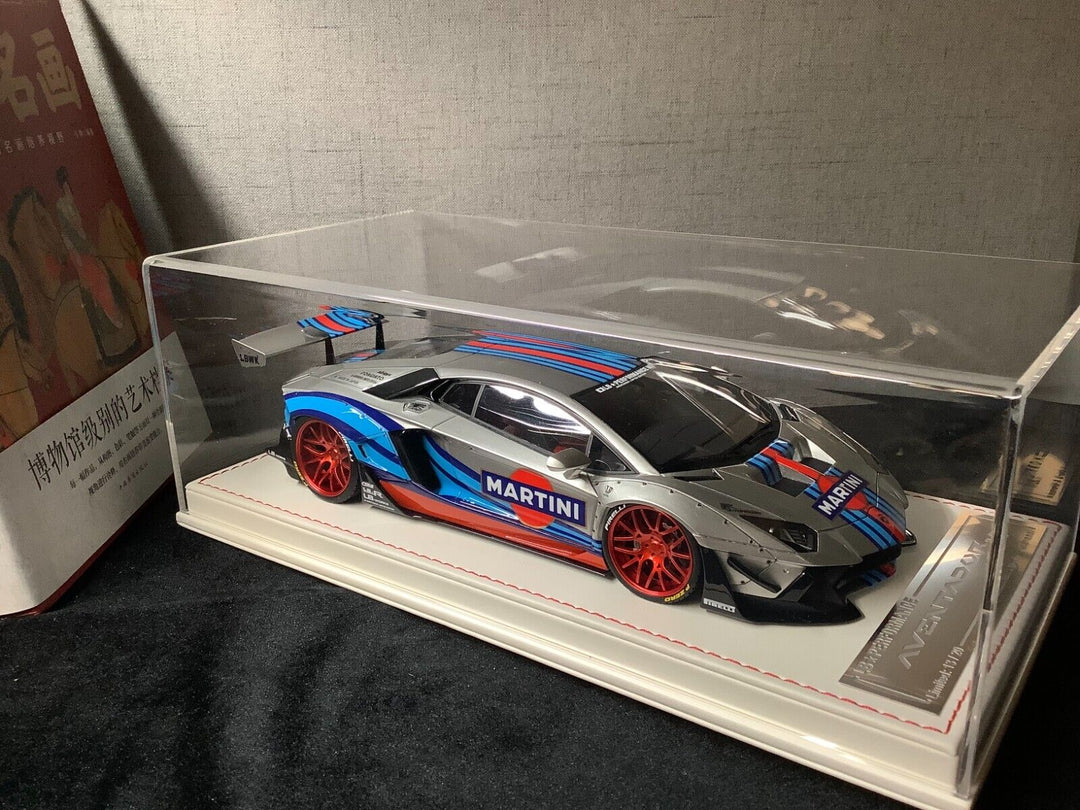 Lamborghini Aventador 2.0 LBWK (Silver/ MARTINI) [Davis & Giovanni] 1/18 scale
